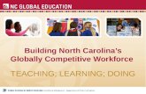 Building North Carolina’s Globally Competitive Workforce TEACHING; LEARNING; DOING.