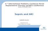 1 6 th International Pediatric Continuos Renal Replacement Therapy (pCRRT) Conference Rome, 8-10 April 2010 Sepsis and AKI Isabella Guzzo Department of.