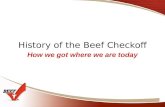 History of the Beef Checkoff How we got where we are today.