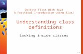Objects First With Java A Practical Introduction Using BlueJ Understanding class definitions Looking inside classes 1.0.