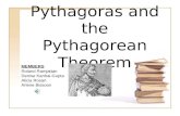 Pythagoras and the Pythagorean Theorem MEMBERS Roland Ramjattan Denise Kanhai-Gupta Alicia Rosan Arlene Bissoon.