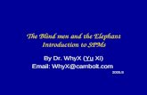 The Blind men and the Elephant Introduction to SPMs By Dr. WhyX (Yu Xi) Email: WhyX@cambolt.com 2005.9.