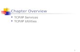1 Chapter Overview TCP/IP Services TCP/IP Utilities.