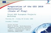 Gilles OLLIER Head of Sector “Earth Observation” Management of Natural Resources – RTD.I.4 Research Directorate General - Environment - RTD.I EUROPEAN.