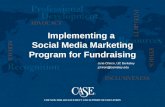 Implementing a Social Media Marketing Program for Fundraising.