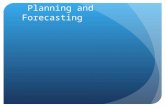Planning and Forecasting. Chapter Objectives Explain the needs for planning and analyze a planning model Be able to solve forecasting problems.