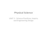 Physical Science UNIT 1 - Science Practices: Inquiry and Engineering Design.