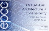 Mike Jackson EPCC michaelj@epcc.ed.ac.uk@epcc.ed.ac.uk OGSA-DAI Architecture + Extensibility OGSA-DAI Tutorial GGF17, Tokyo.