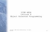 Copyright © 2004 Pearson Addison-Wesley. All rights reserved.12-1 ICOM 4036 Lecture 6 Object Oriented Programming.