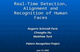 Real-Time Detection, Alignment and Recognition of Human Faces Rogerio Schmidt Feris Changbo Hu Matthew Turk Pattern Recognition Project June 12, 2003.