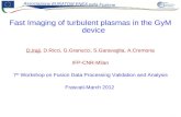 بسمه تعالی Fast Imaging of turbulent plasmas in the GyM device D.Iraji, D.Ricci, G.Granucci, S.Garavaglia, A.Cremona IFP-CNR-Milan 7 th Workshop on Fusion.