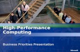 High-Performance Computing Business Priorities Presentation.