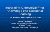 Integrating Ontological Prior Knowledge into Relational Learning for Protein Function Prediction TexPoint fonts used in EMF. Read the TexPoint manual before.
