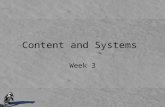Content and Systems Week 3. Today’s goals Obtaining, describing, indexing content –XML –Metadata Preparing for the installation of Dspace –Computers available.