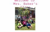 Welcome to Mrs. Baker’s Class 2014-2015. Top Things a New Third Grader Might Want to Know…