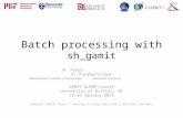 Batch processing with sh_gamit M. Floyd K. Palamartchouk Massachusetts Institute of Technology Newcastle University GAMIT-GLOBK course University of Bristol,