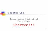 1 Chapter One Introducing Biological Psychology Shorten!!!