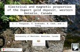 I. J. Ferguson, A. Krakowka, B. Cook, and J. Young University of Manitoba, Manitoba, Canada Electrical and magnetic properties of the Duport gold deposit,