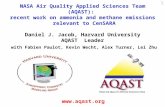 NASA Air Quality Applied Sciences Team (AQAST): recent work on ammonia and methane emissions relevant to CenSARA Daniel J. Jacob, Harvard University AQAST.