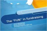 The “FUN” in fundraising 2013 Roadshow Annie Kirschner annie@oregonhunger.org.