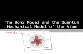 The Bohr Model and the Quantum Mechanical Model of the Atom Physics 12.