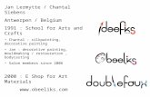 Jan Lermytte / Chantal Siebens Antwerpen / Belgium 1991 : School for Arts and Crafts Chantal : silkpainting, decorative painting Jan : decorative painting,
