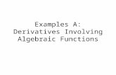 Examples A: Derivatives Involving Algebraic Functions.