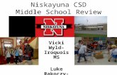 Niskayuna CSD Middle School Review Vicki Wyld- Iroquois MS Luke Rakoczy- Van Antwerp MS.