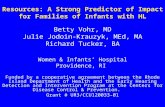 Resources: A Strong Predictor of Impact for Families of Infants with HL Betty Vohr, MD Julie Jodoin-Krauzyk, MEd, MA Richard Tucker, BA Women & Infants’