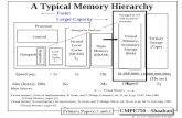 CMPE750 - Shaaban #1 Lec # 11 Spring 2015 4-21-2015 A Typical Memory Hierarchy Control Datapath Virtual Memory, Secondary Storage (Disk) Processor Registers.