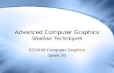 Advanced Computer Graphics Shadow Techniques CO2409 Computer Graphics Week 20