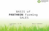Ljubljana, 14.10. 2015Mojca Cuderman BASIS of PANTHEON Farming SALES.