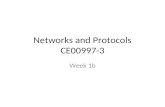Networks and Protocols CE00997-3 Week 1b. OSI 7 layer model Vs TCP/IP.