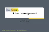 © 2008 LogiGear Corporation. All Rights Reserved Time management Hung Vo Nov 15, 2010.