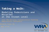 Taking a Walk: Modeling Pedestrians and Bicycles at the Street Level 15th TRB National Transportation Planning Applications Conference May 17-21 Atlantic.