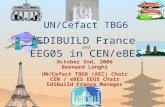 UN/Cefact TBG6 EDIBUILD France and EEG05 in CEN/eBES October 2nd, 2006 Bernard Longhi UN/Cefact TBG6 (AEC) Chair CEN / eBES EEG5 Chair Edibuild France.