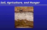 Soil, Agriculture, and Hunger. Things we’ll talk about  Soil formation, characteristics  Soil erosion  Hunger and malnutrition  Agricultural practices.