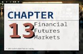 CHAPTER 13 Financial Futures Markets. Chapter Objectives n Explain how financial futures contracts are valued n Explain the use of futures to speculate.