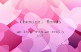 Chemical Bonds We love them…we really do!. Exactly what are chemical bonds??? »Defined as: a mutual electrical attraction between the nuclei and valence.