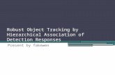 Robust Object Tracking by Hierarchical Association of Detection Responses Present by fakewen.