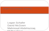 Logan Schafer David McGown Mahmoud Abdelrazzaq Malhar Dave Heat Exchanger Design.