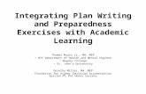 Integrating Plan Writing and Preparedness Exercises with Academic Learning Thomas Mauro Jr., MA, MEP NYC Department of Health and Mental Hygiene Wagner.