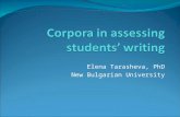 Elena Tarasheva, PhD New Bulgarian University. Conclusions at last year’s BETA conference.