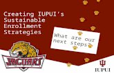 Creating IUPUI’s Sustainable Enrollment Strategies What are our next steps?
