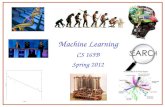 Machine Learning CS 165B Spring 2012 1. Course outline Introduction (Ch. 1) Concept learning (Ch. 2) Decision trees (Ch. 3) Ensemble learning Neural Networks.