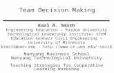 Team Decision Making Karl A. Smith Engineering Education – Purdue University Technological Leadership Institute/ STEM Education Center/ Civil Engineering.