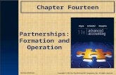 Chapter Fourteen Partnerships: Formation and Operation McGraw-Hill/Irwin Copyright © 2013 by The McGraw-Hill Companies, Inc. All rights reserved.