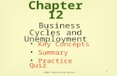 1 Chapter 12 Business Cycles and Unemployment Key Concepts Key Concepts Summary Practice Quiz ©2004 Thomson/South-Western.