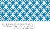 BLURRING BOUNDARIES WITH TECHNOLOGY: SOCIAL MEDIA IN THE CLASSROOM.