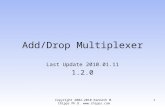 Add/Drop Multiplexer Last Update 2010.01.11 1.2.0 Copyright 2002-2010 Kenneth M. Chipps Ph.D.  1.